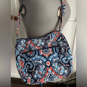 Vera Bradley bag. Blue and red paisley.